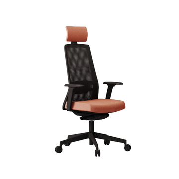 RASSEGNA - Swivel height-adjustable office chair with headrest by Las Mobili - view 3